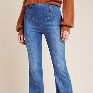 Pilcro and the Letterpress High-Rise Seamed Jeans